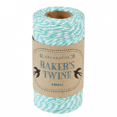 Teal And White Baker's Twine