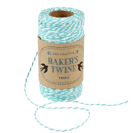 Teal And White Baker's Twine