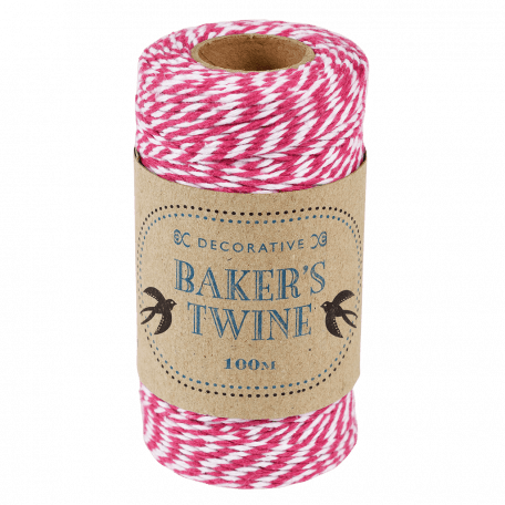 Pink And White Baker's Twine