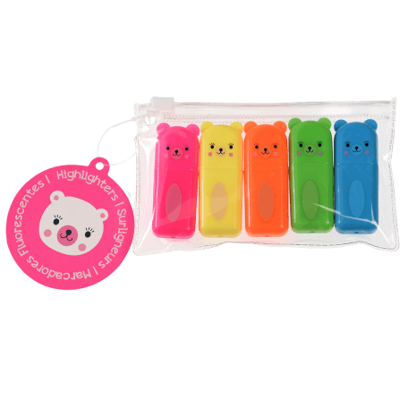 Bear Highlighters set of 5