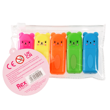 Bear Highlighters set of 5