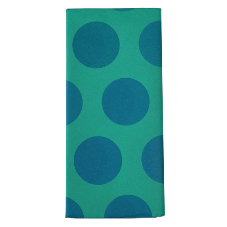 Blue on turquoise Spotlight tissue paper sheets