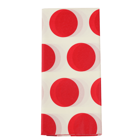 Red on white Spotlight tissue paper sheets