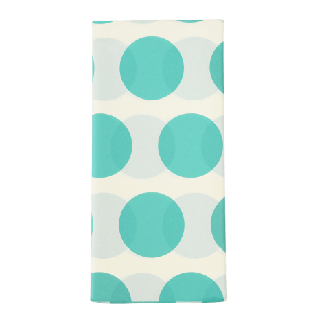 Turquoise on white Spotlight tissue paper sheets