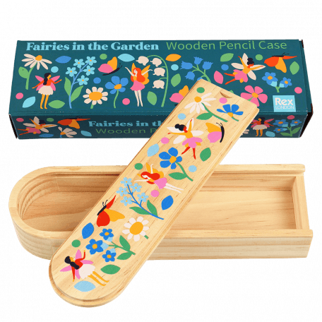 Fairies In The Garden Wooden Pencil Case