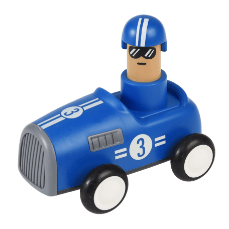 Push Down Action Racing Car Blue