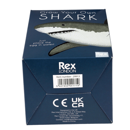 Sharks grow your own shark bottom of box