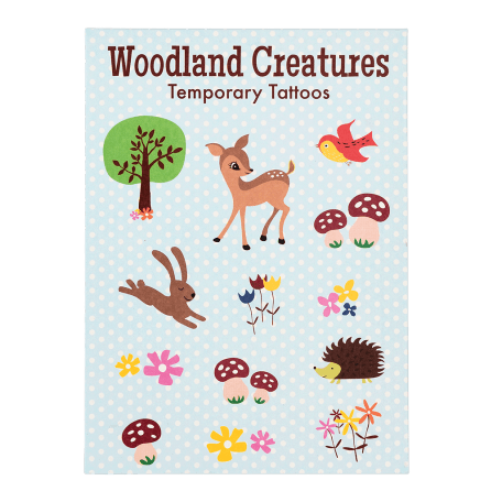 Woodland Creatures Temporary Tattoos 