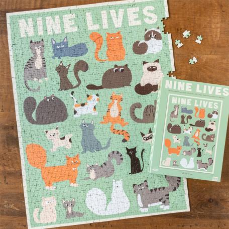 Nine Lives 1000 Piece Puzzle