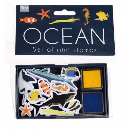 Ocean Set Of Mini Stamps