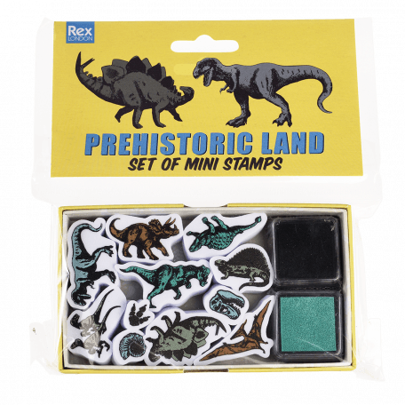 Prehistoric Land Set Of Mini Stamps