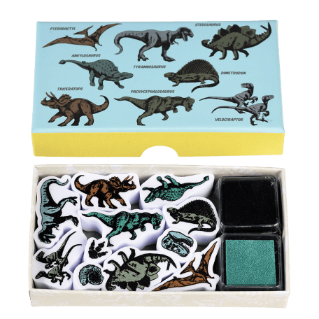 Prehistoric Land Set Of Mini Stamps