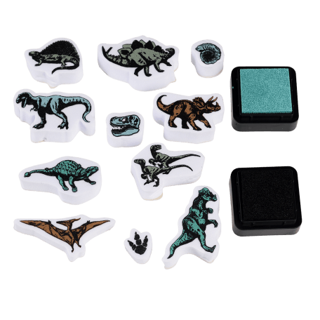 Prehistoric Land Set Of Mini Stamps