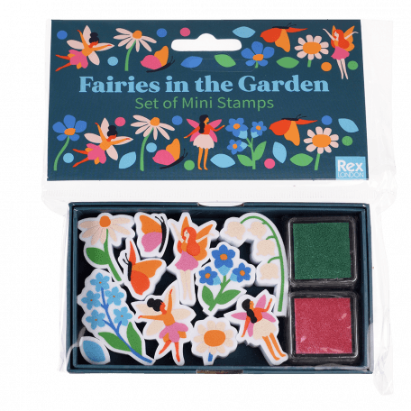 Fairies In The Garden Set Of Mini Stamps