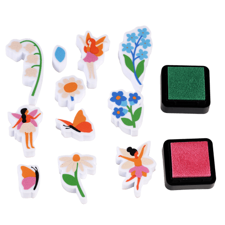 Fairies In The Garden Set Of Mini Stamps