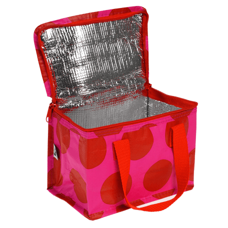 Red On Pink Spotlight Lunch Bag