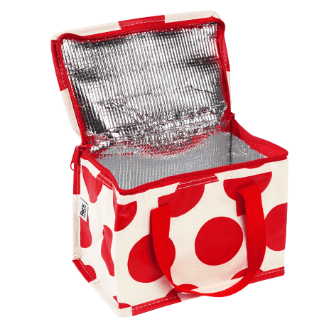 Red On White Spotlight Lunch Bag