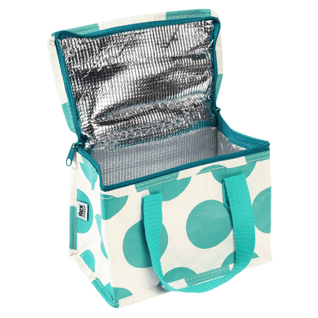 Turquoise On White Spotlight Lunch Bag