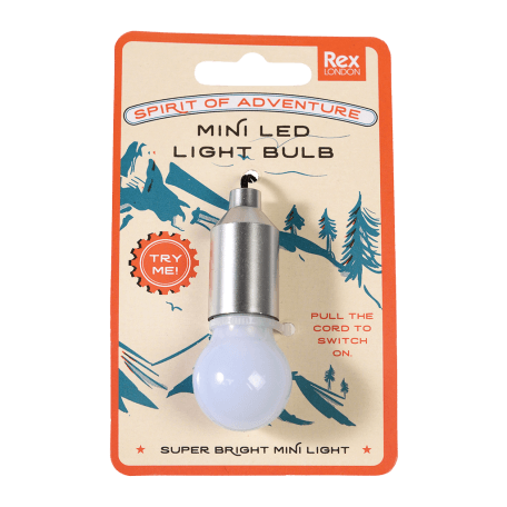 Spirit Of Adventure Light Bulb Keyring-Silver