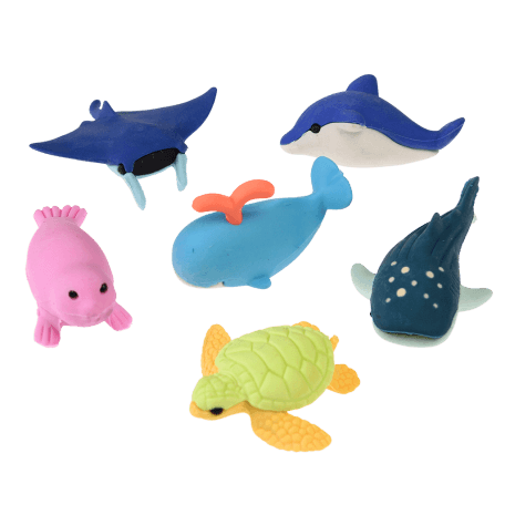 Ocean Erasers (set Of 6)