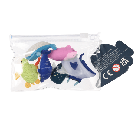 Ocean Erasers (set Of 6)