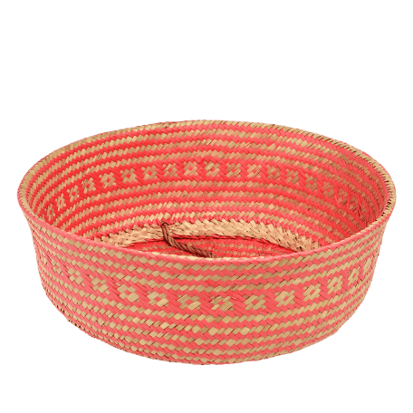 Large Coral Seagrass Basket