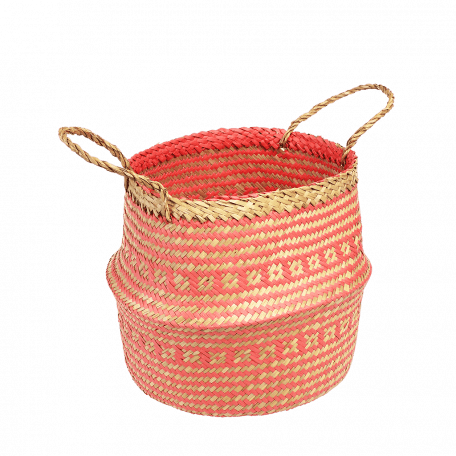 Small Coral Seagrass Basket