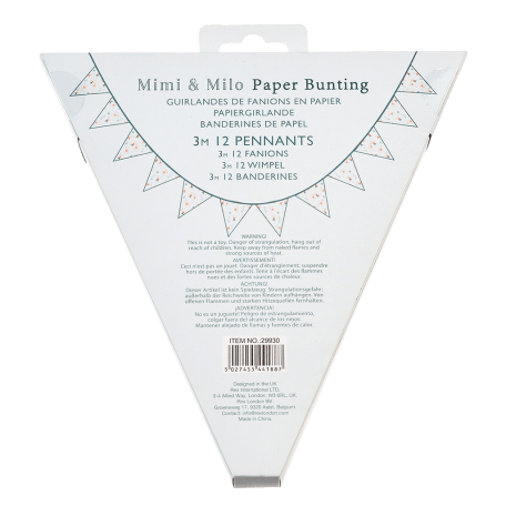 Mimi And Milo Paper Bunting