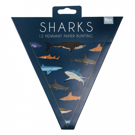 Sharks Paper Bunting