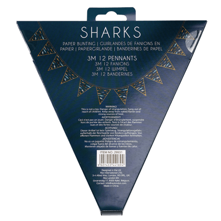 Sharks Paper Bunting