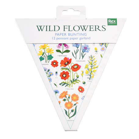 Wild Flowers Paper Bunting