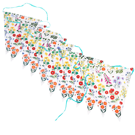 Wild Flowers Paper Bunting