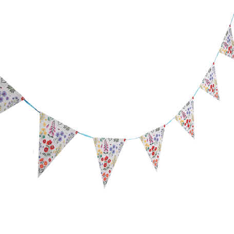 Wild Flowers Paper Bunting