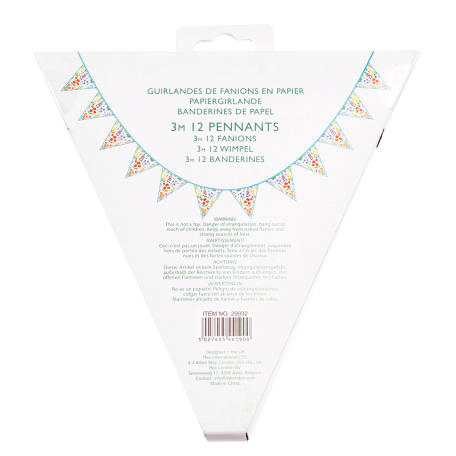 Wild Flowers Paper Bunting