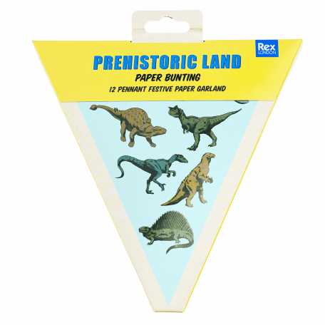 Prehistoric Land Paper Bunting