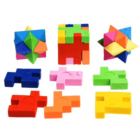 Wild Bear 3d Puzzle Erasers (set Of 4)