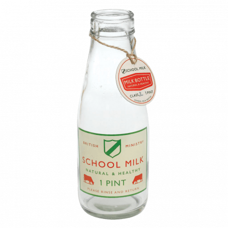 School milk bottle 1 pint