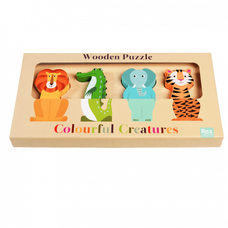 Colourful Creatures Wooden Puzzle