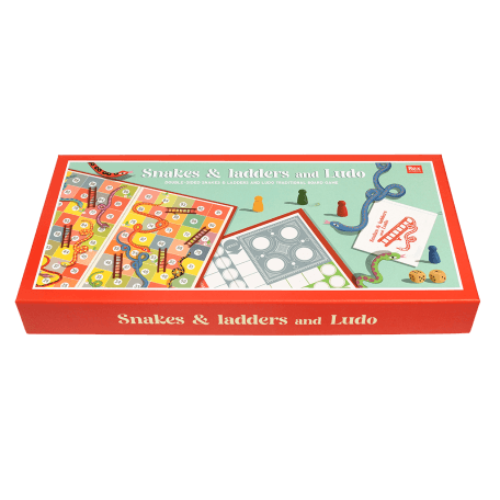 Snakes & Ladders And Ludo Double-Sided Board Game