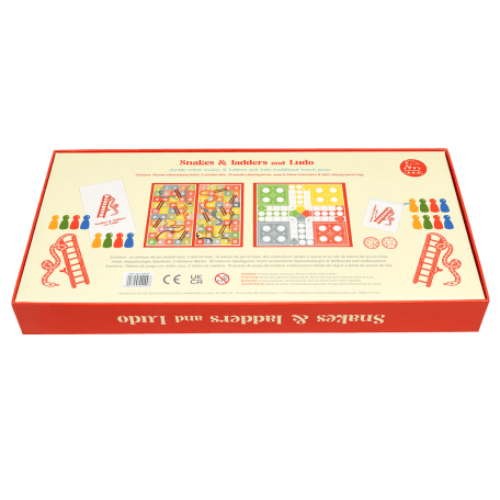 Snakes & Ladders And Ludo Double-Sided Board Game