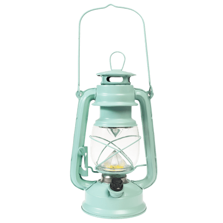 Aqua Led Hurricane Lantern