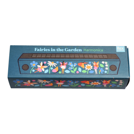 Fairies in the Garden Wooden Harmonica