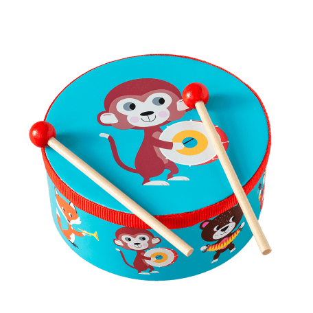 Animal Band Drum With Drumsticks