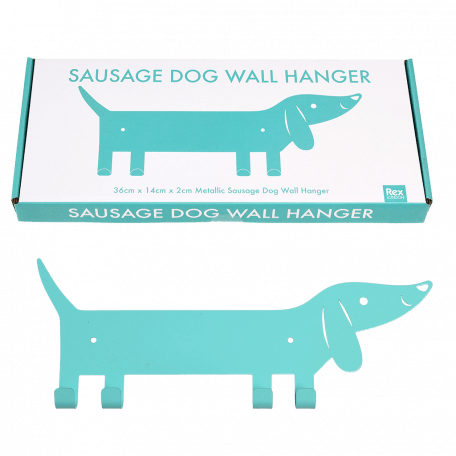 Sausage Dog Metal Wall Hanger