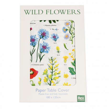 Wild Flowers Paper Table Cover