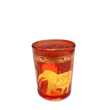 Elephant Orange Tealight Holder 