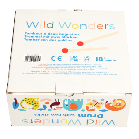 Wild Wonders Drum With Drumsticks