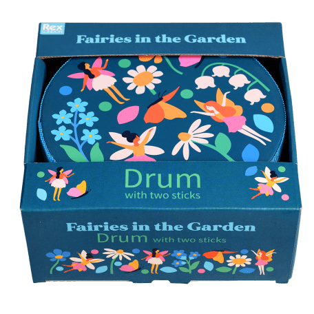 Fairies In The Garden Drum With Drumsticks