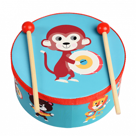 Animal Band Drum With Drumsticks