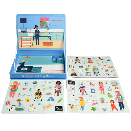 Magnetic Vet Play Scene Kit